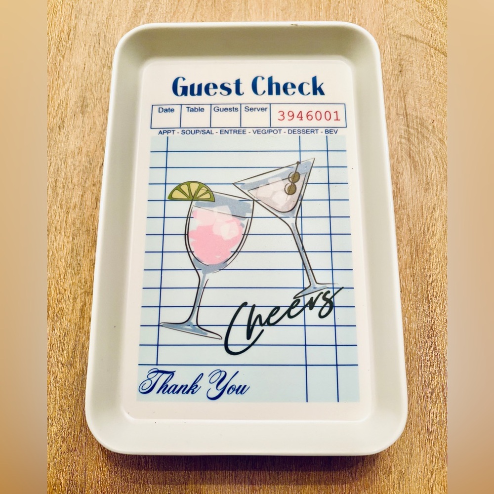 Set of 4 Guest Check Trays